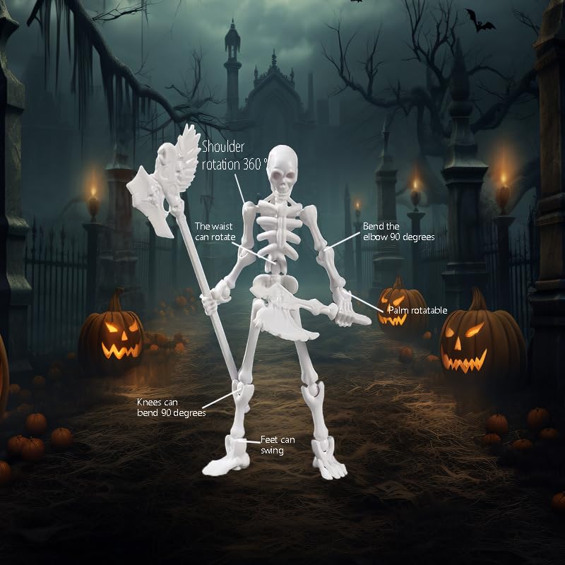 Amazon.com: 4Pack Articulated Skeleton T13 Action Figure Set